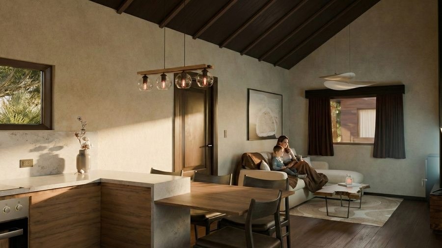 Cocina-living vivienda B