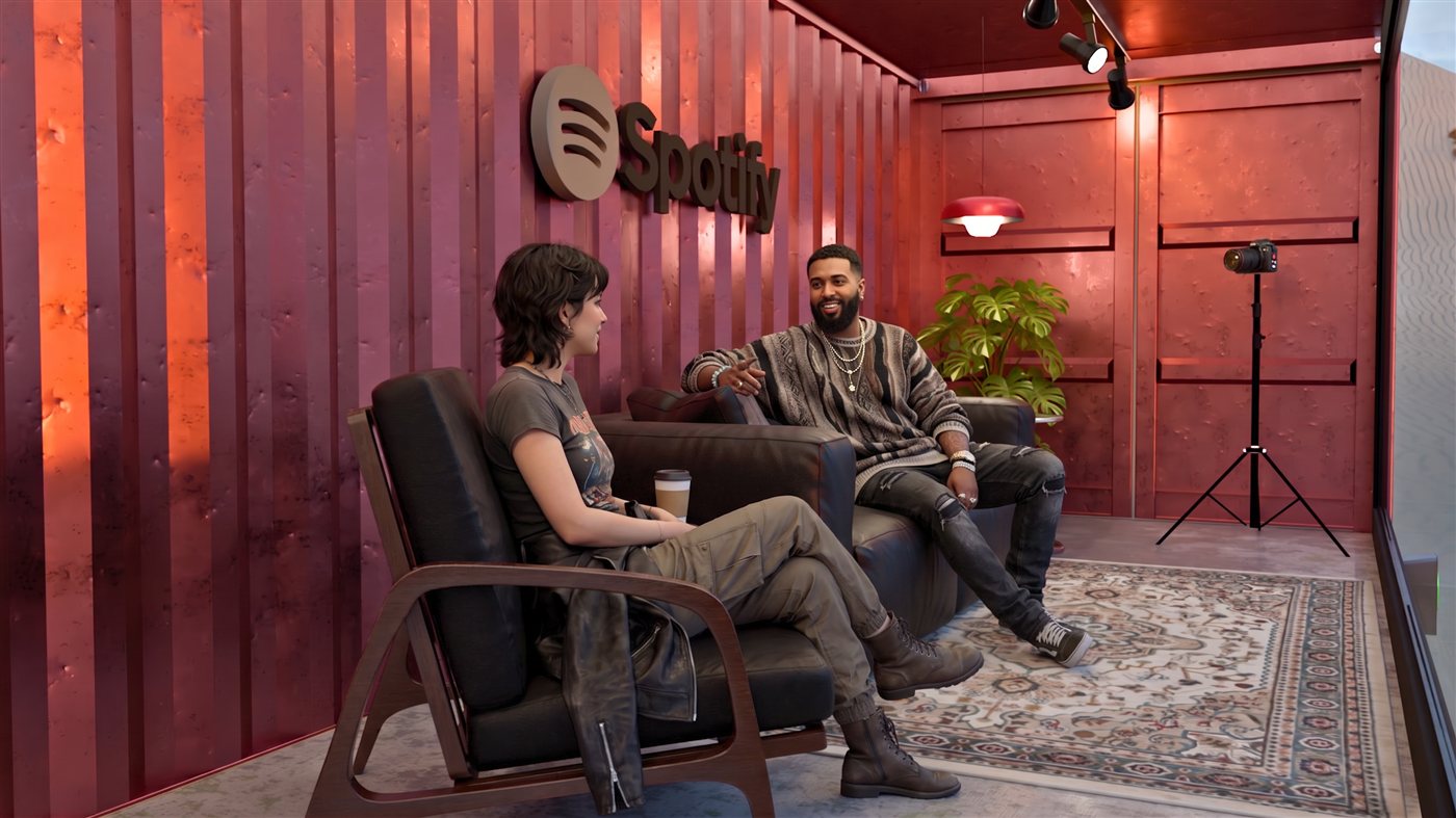 Estudio podcast interior